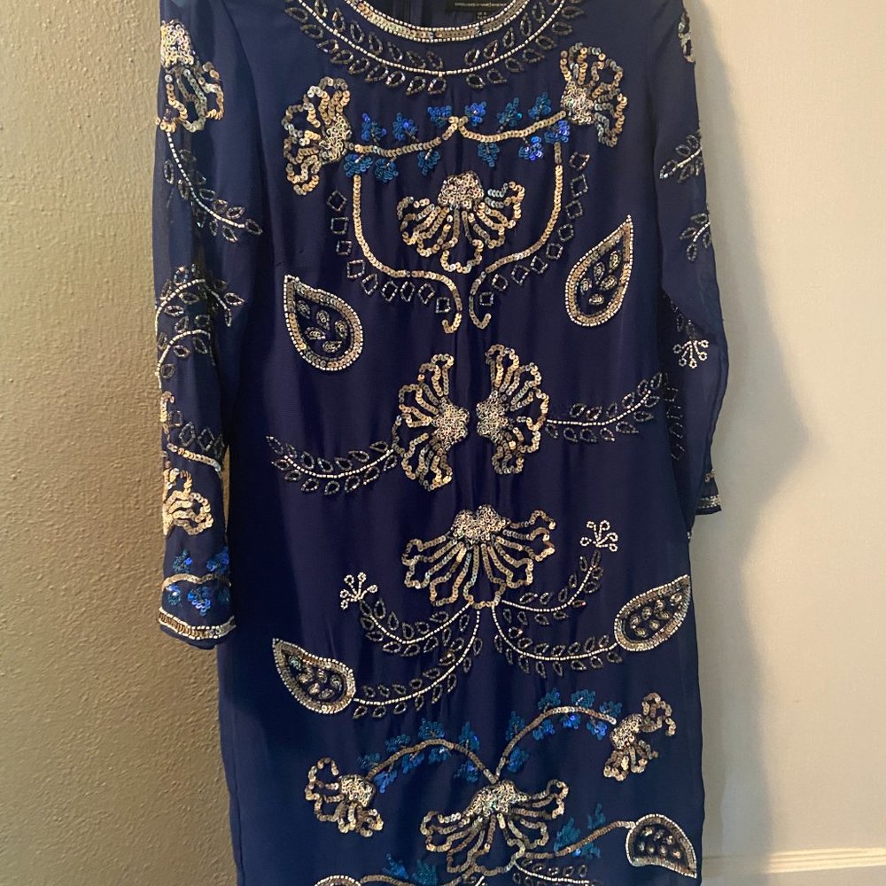 Needle and Thread Sequence and Beaded Dress